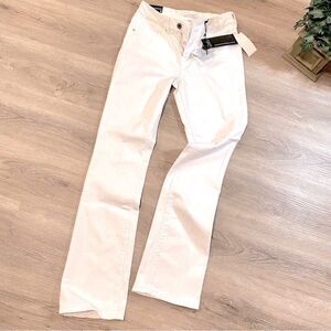 DIANE GILMAN FOREVER LUX SLIM BOOT WHITE DENIM JEANS 4 TALL NWT